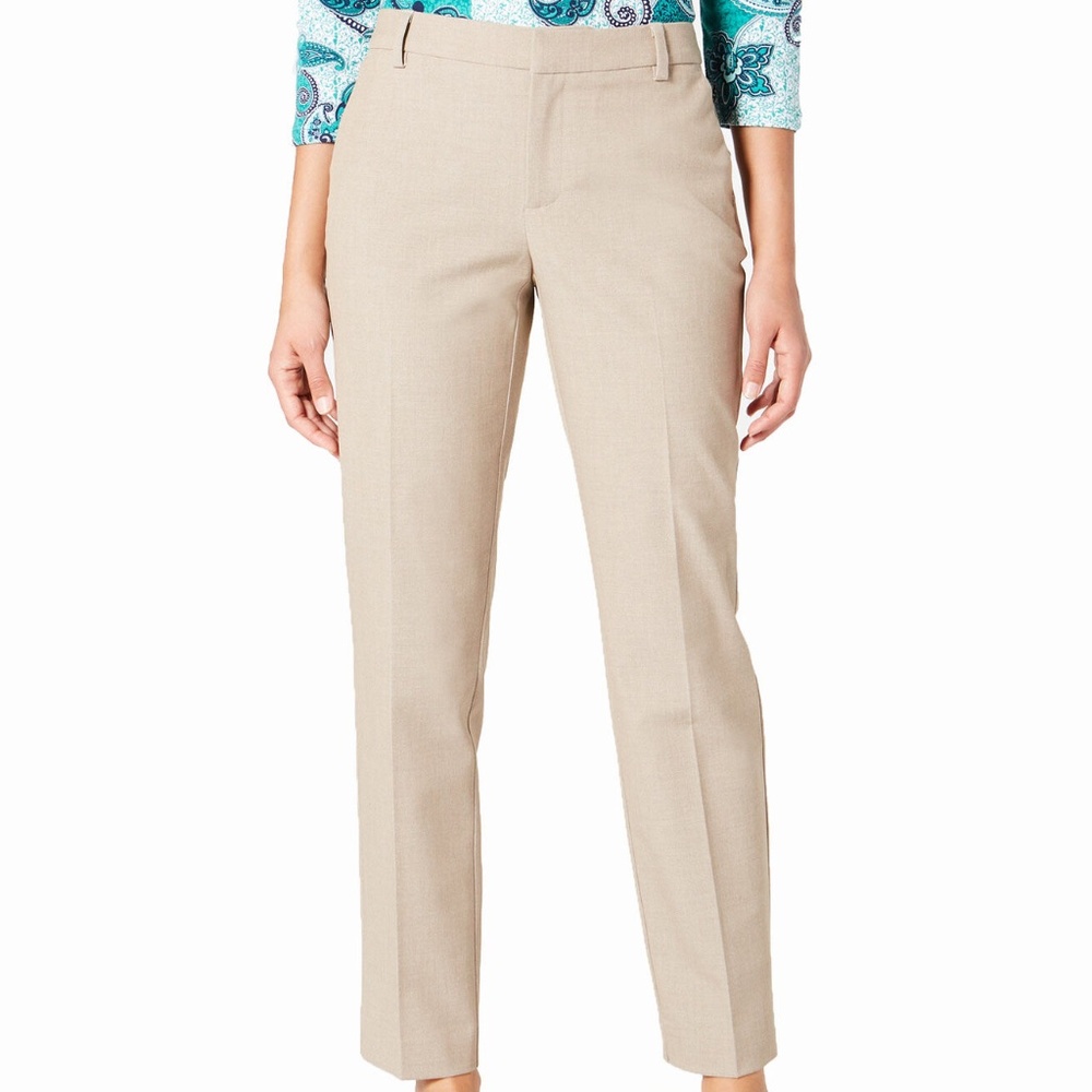 (NWT) Women's Charter Club Sedona Dust Slim Leg Ankle Pants Plus Size 28W